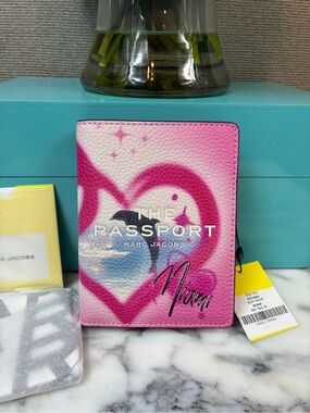 Marc Jacobs The Miami Iconic Landmark Passport Holder - Limited Release NWT